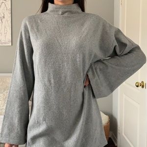 Grey sweater dress